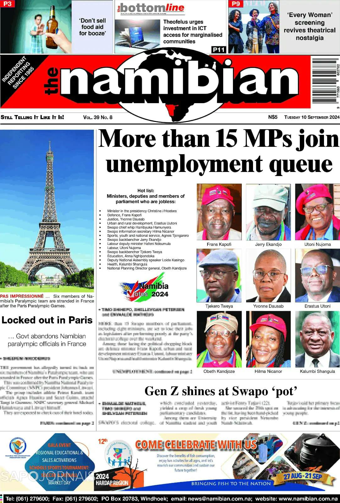 Capa The Namibian