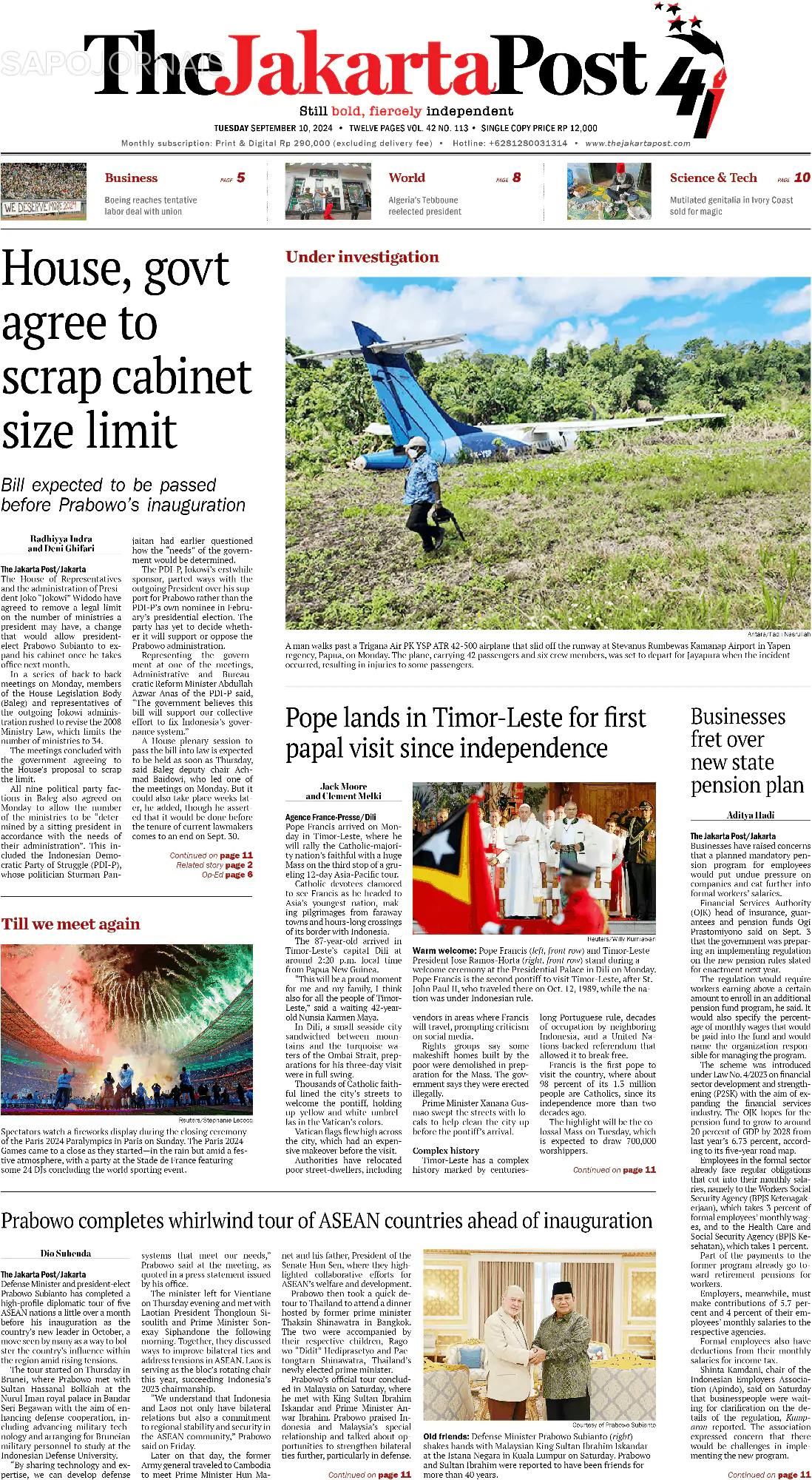 Capa The Jakarta Post