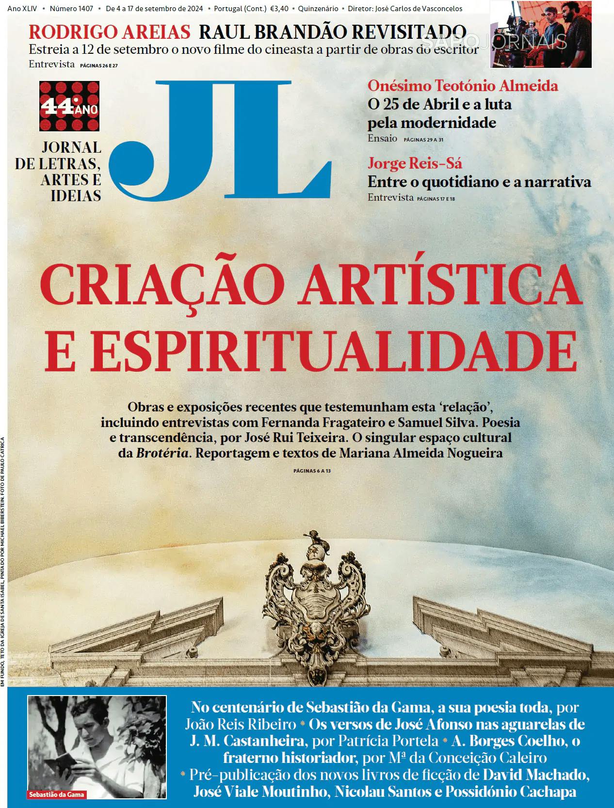 Capa Jornal de Letras