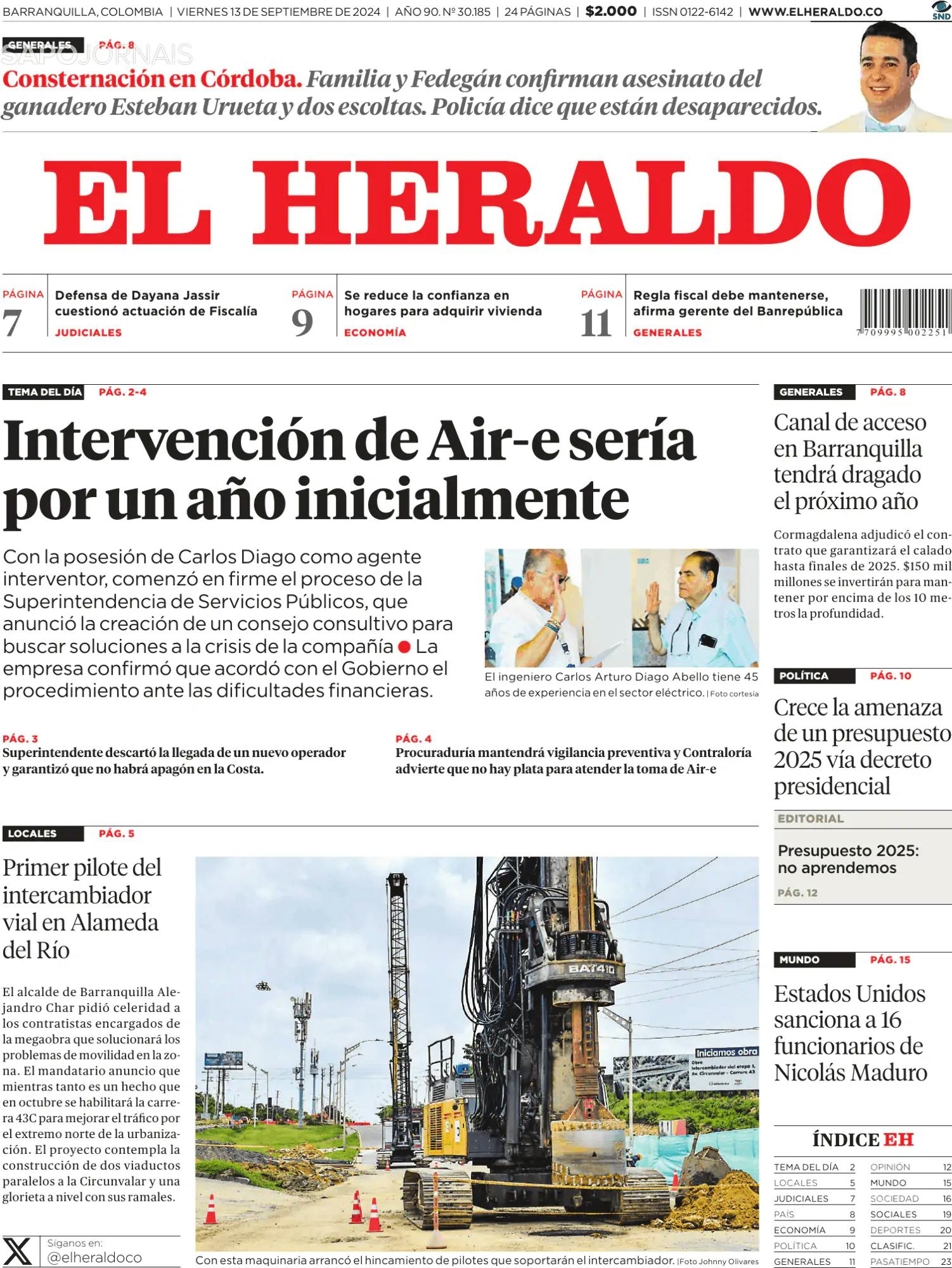 Capa El Heraldo