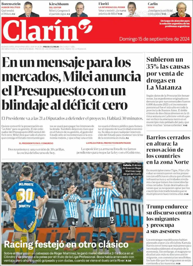 Capa Clarín