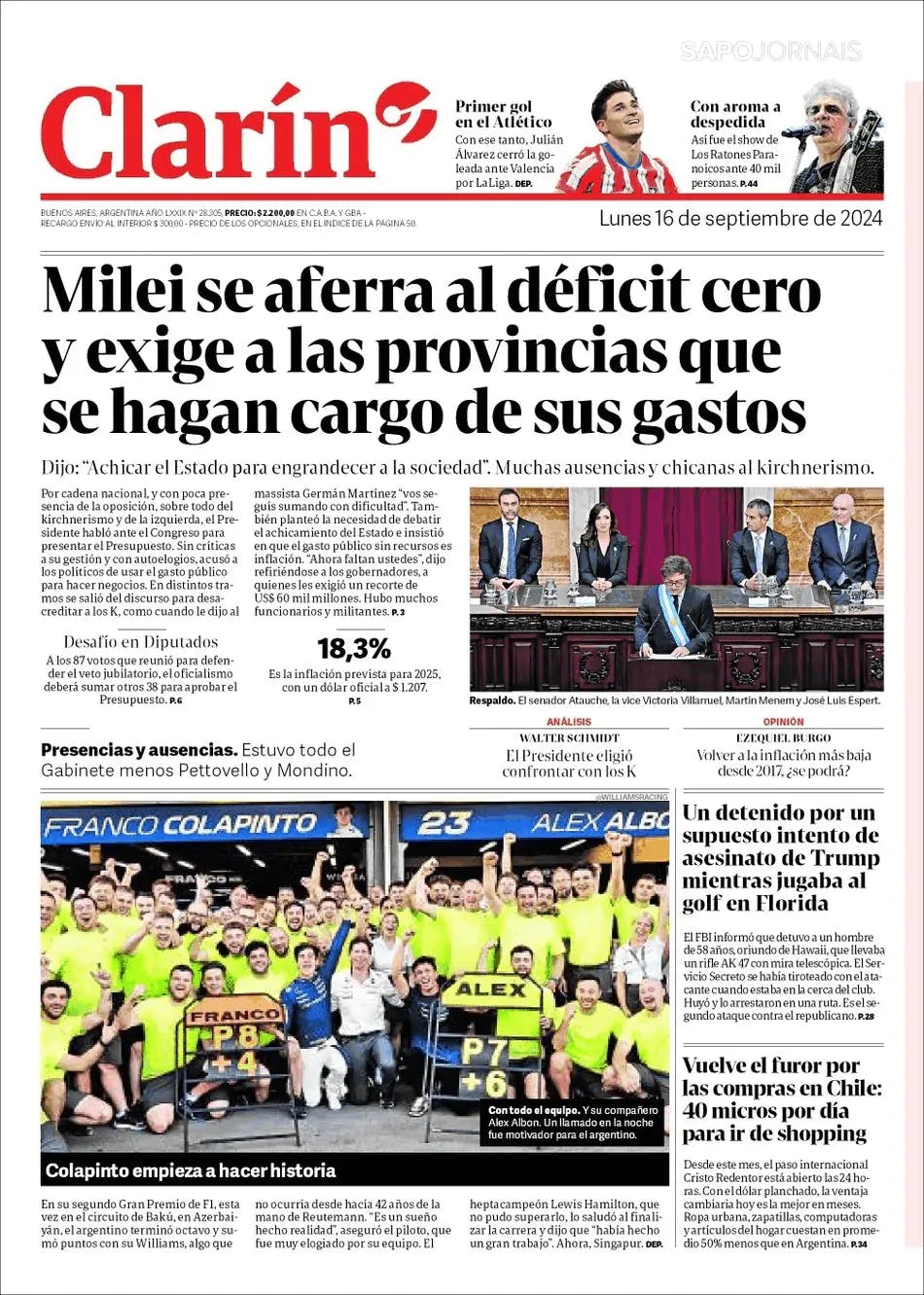 Capa Clarín