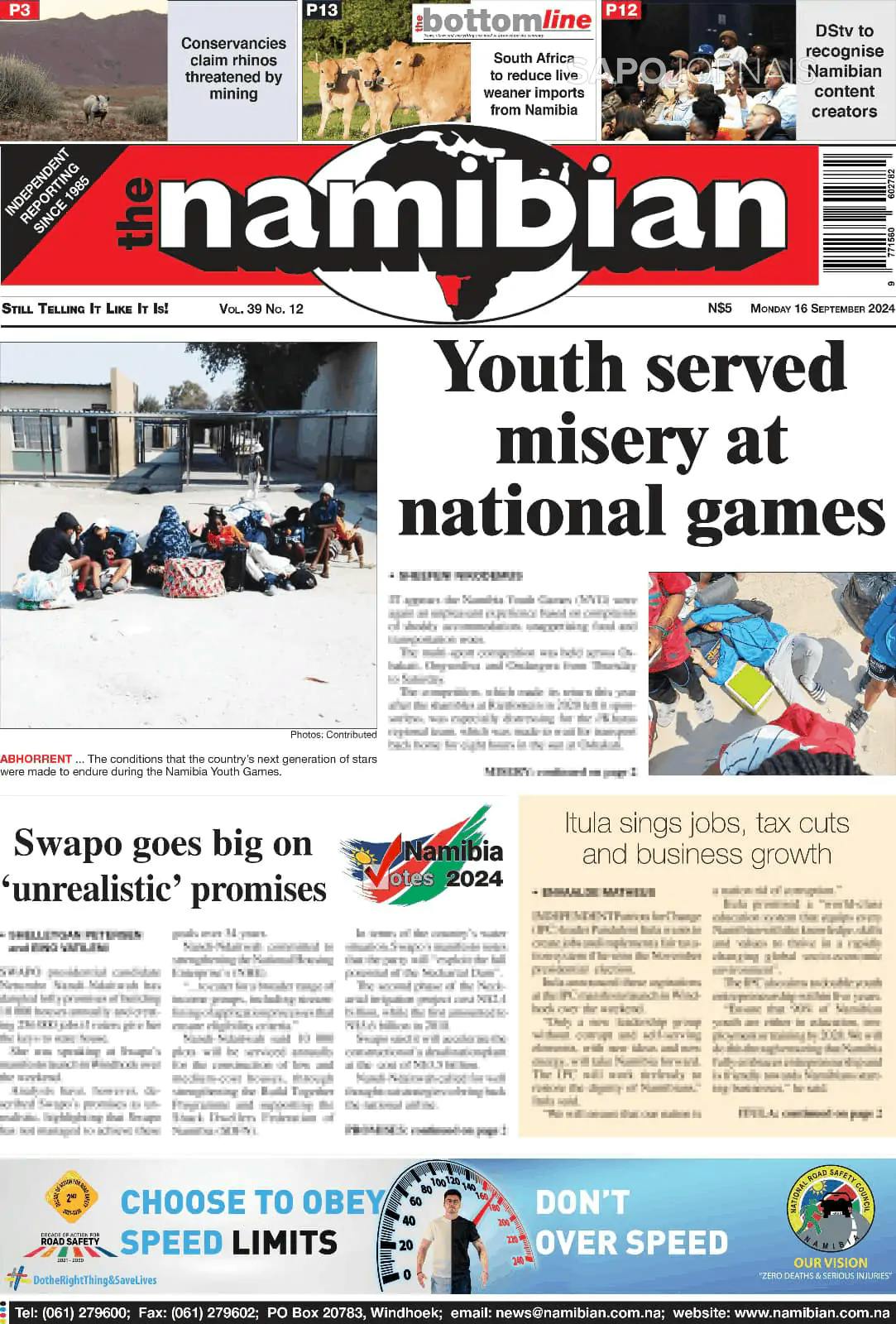 Capa The Namibian