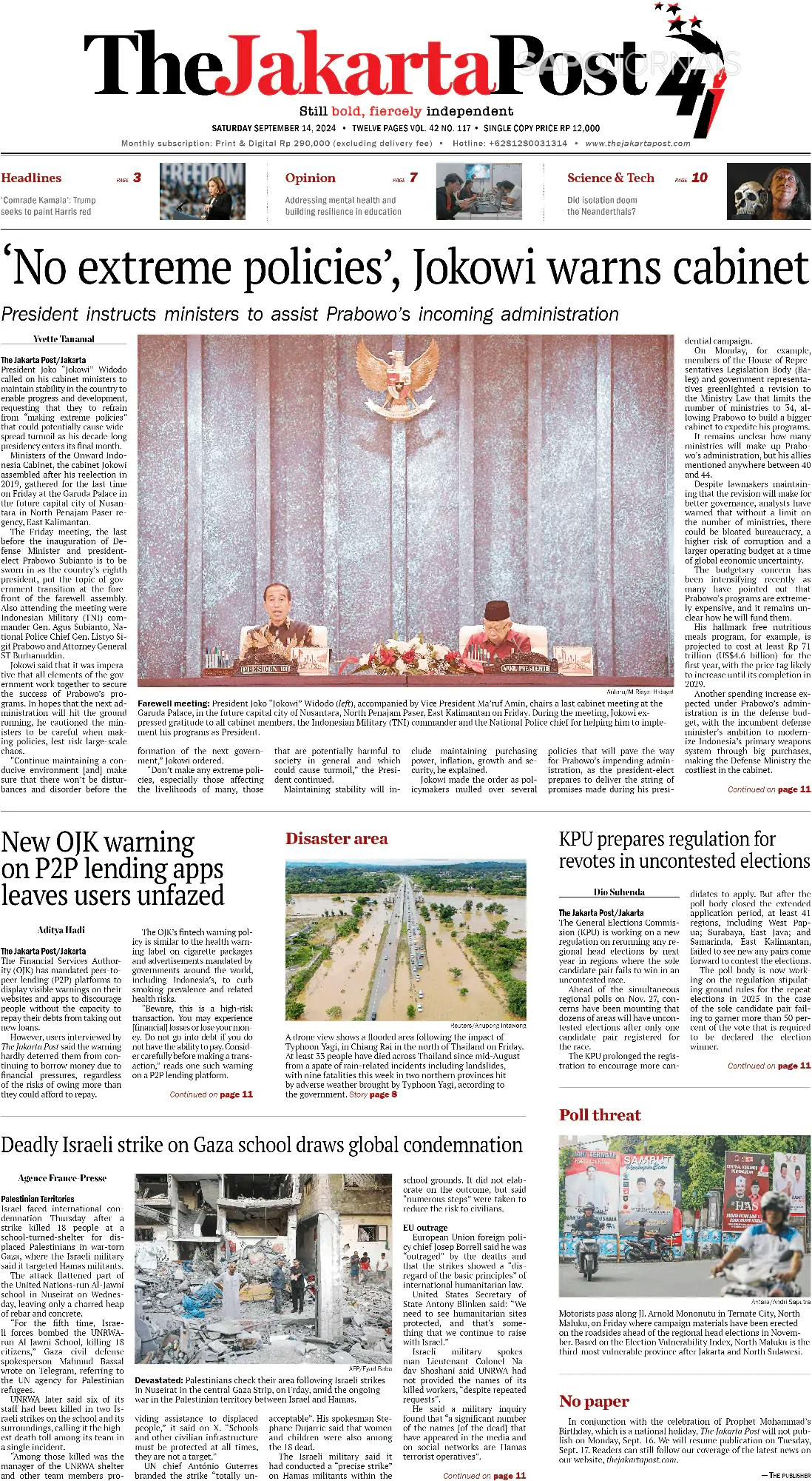 Capa The Jakarta Post