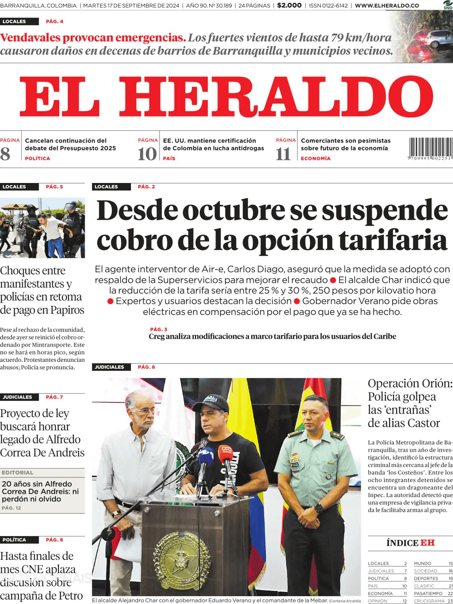 Capa El Heraldo