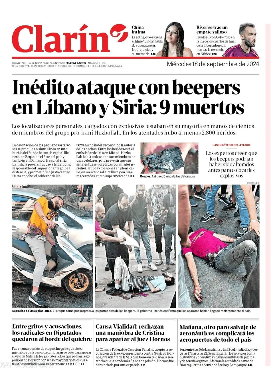 Capa Clarín