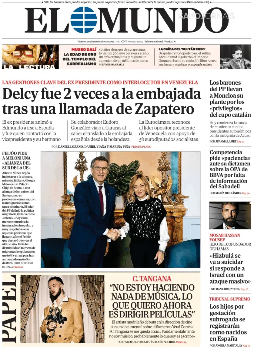 Capa El Mundo