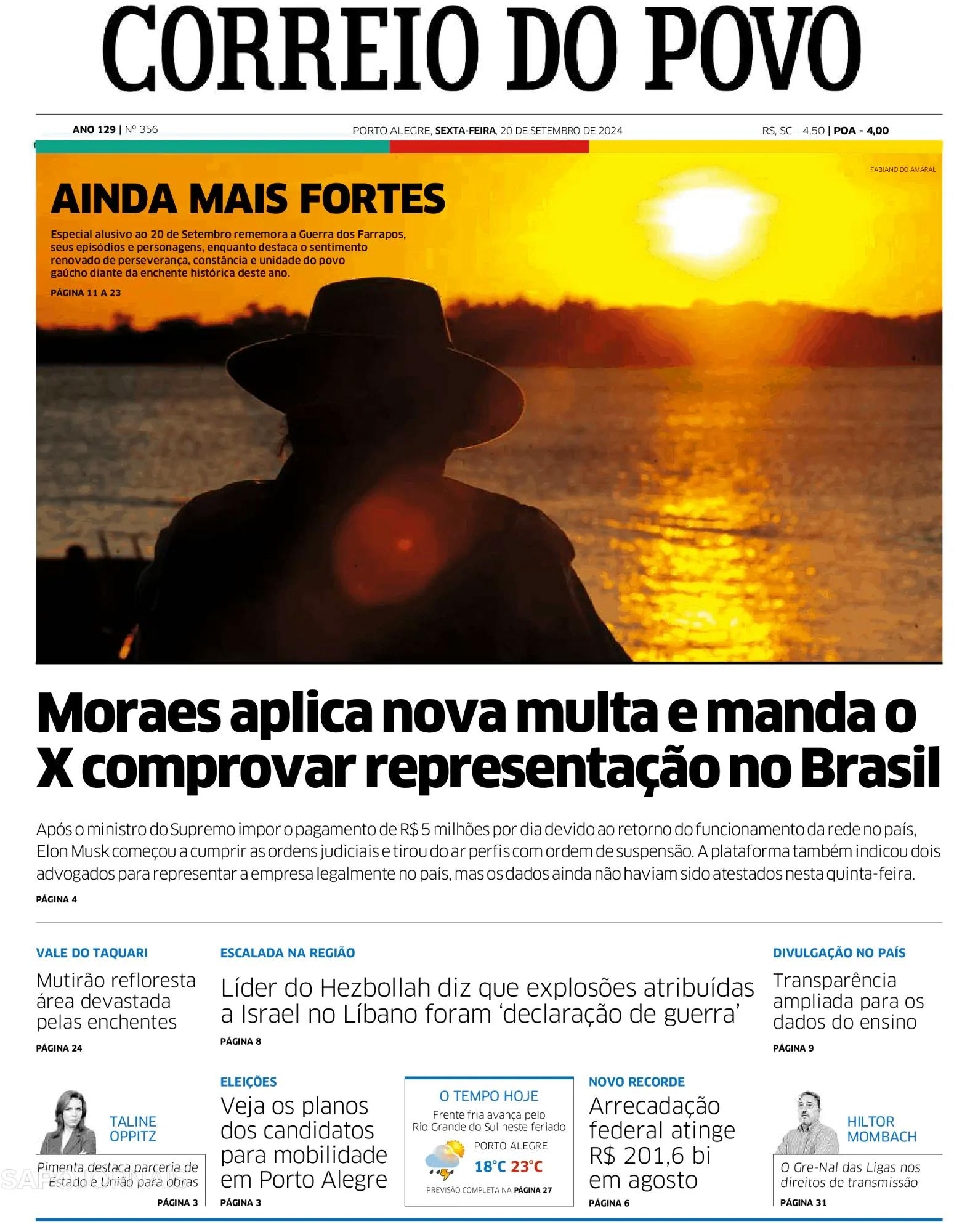 Capa Correio do Povo