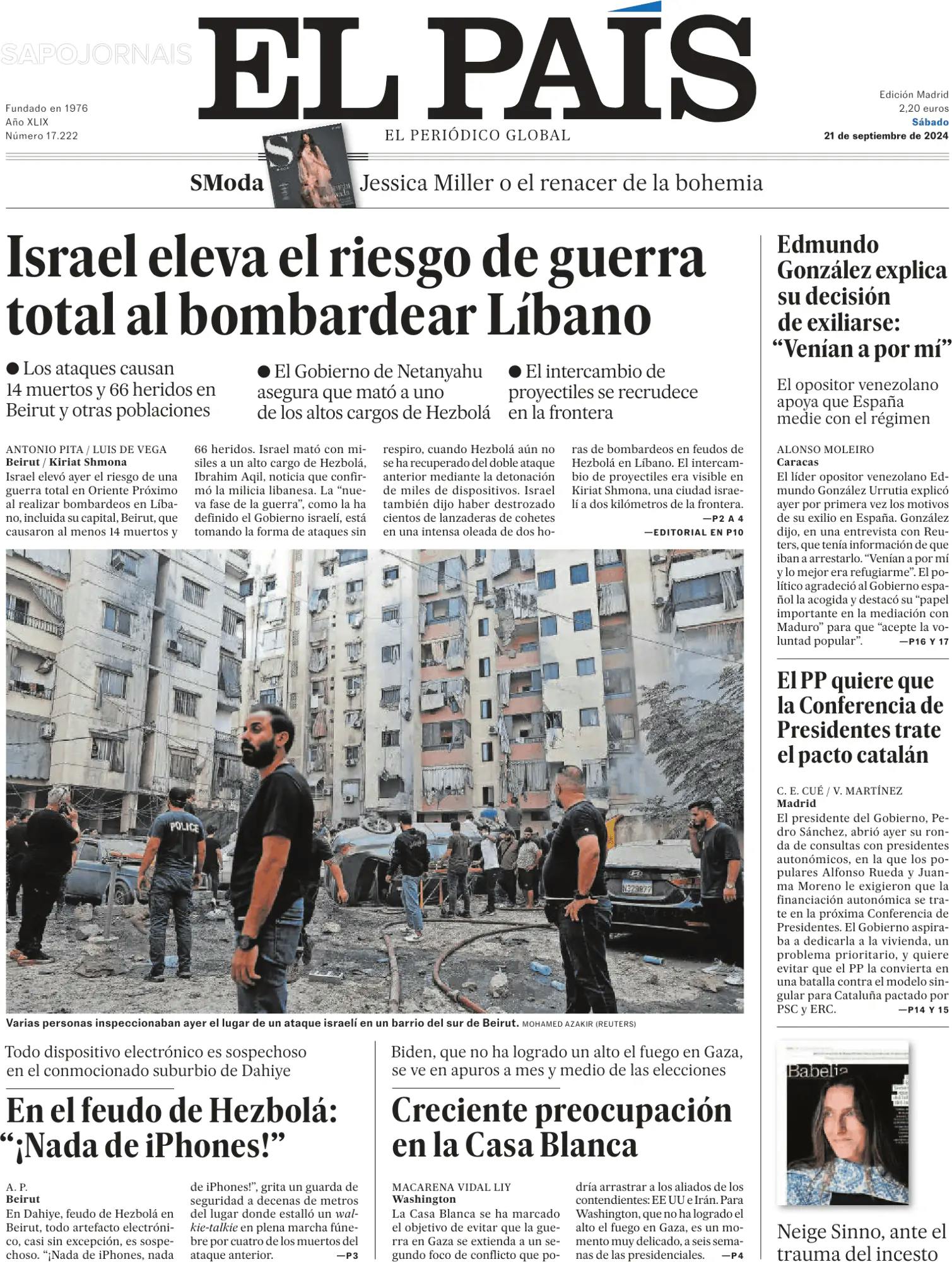 Capa El País