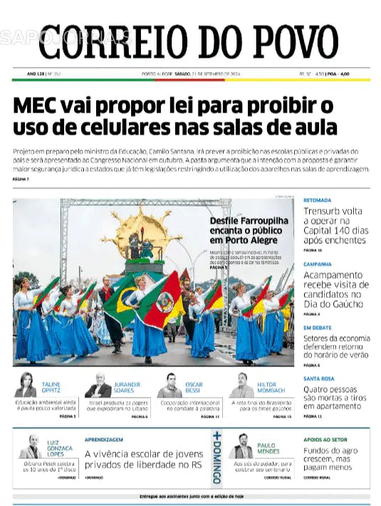 Capa Correio do Povo