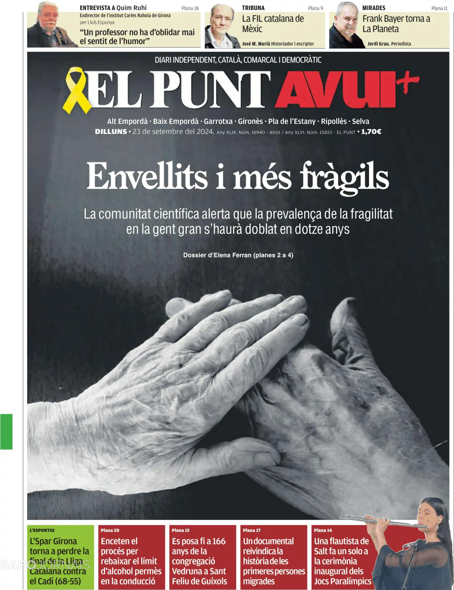 Capa El Punt Avui | Edició Girona