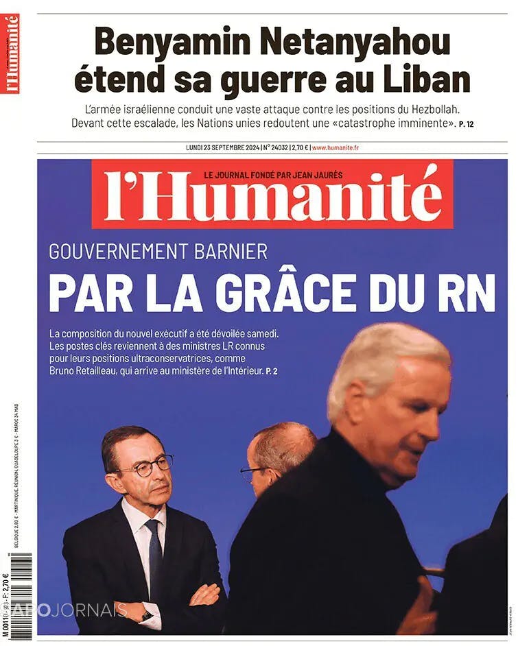 Capa L'Humanité