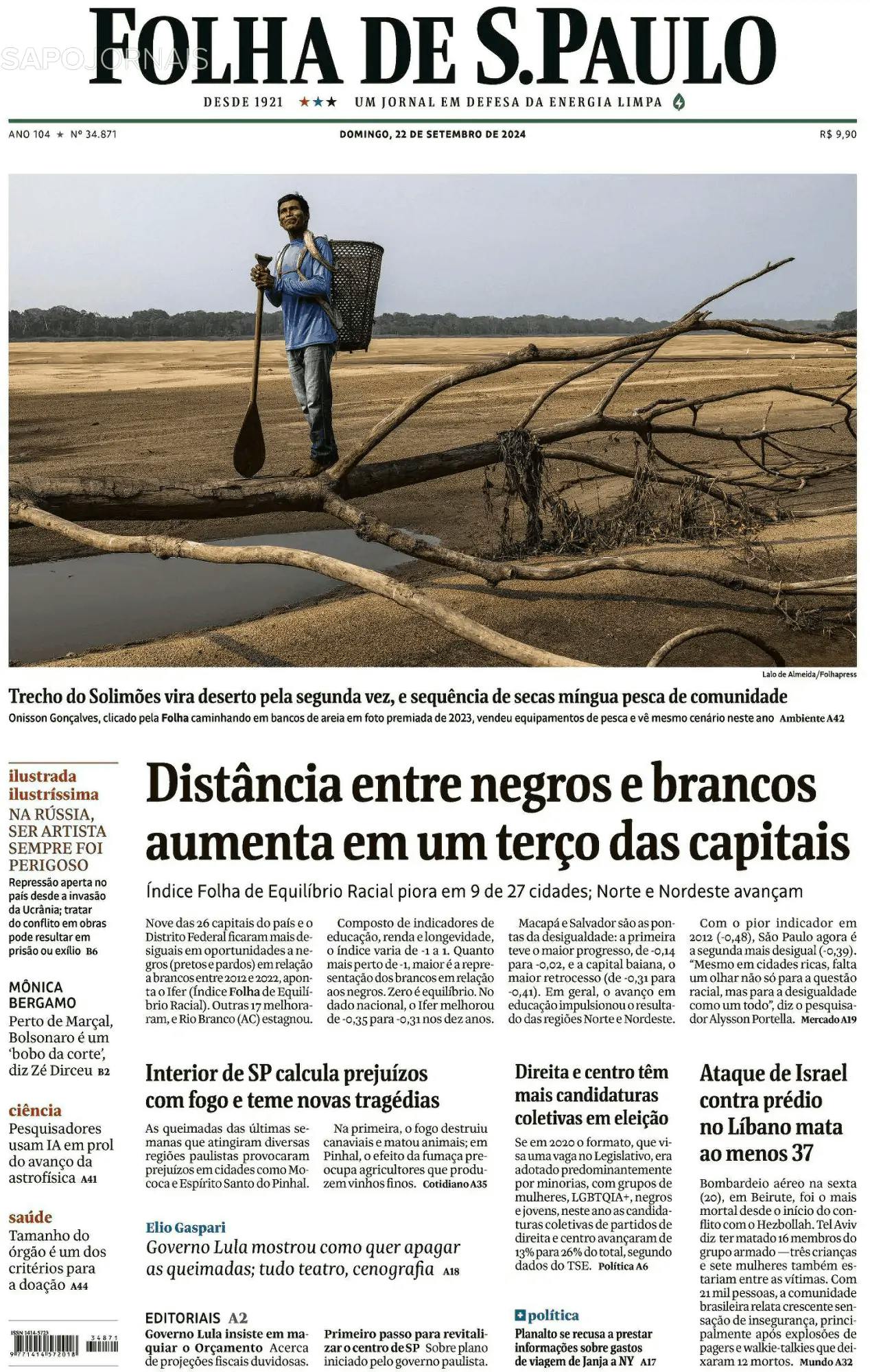 Capa Folha de S. Paulo