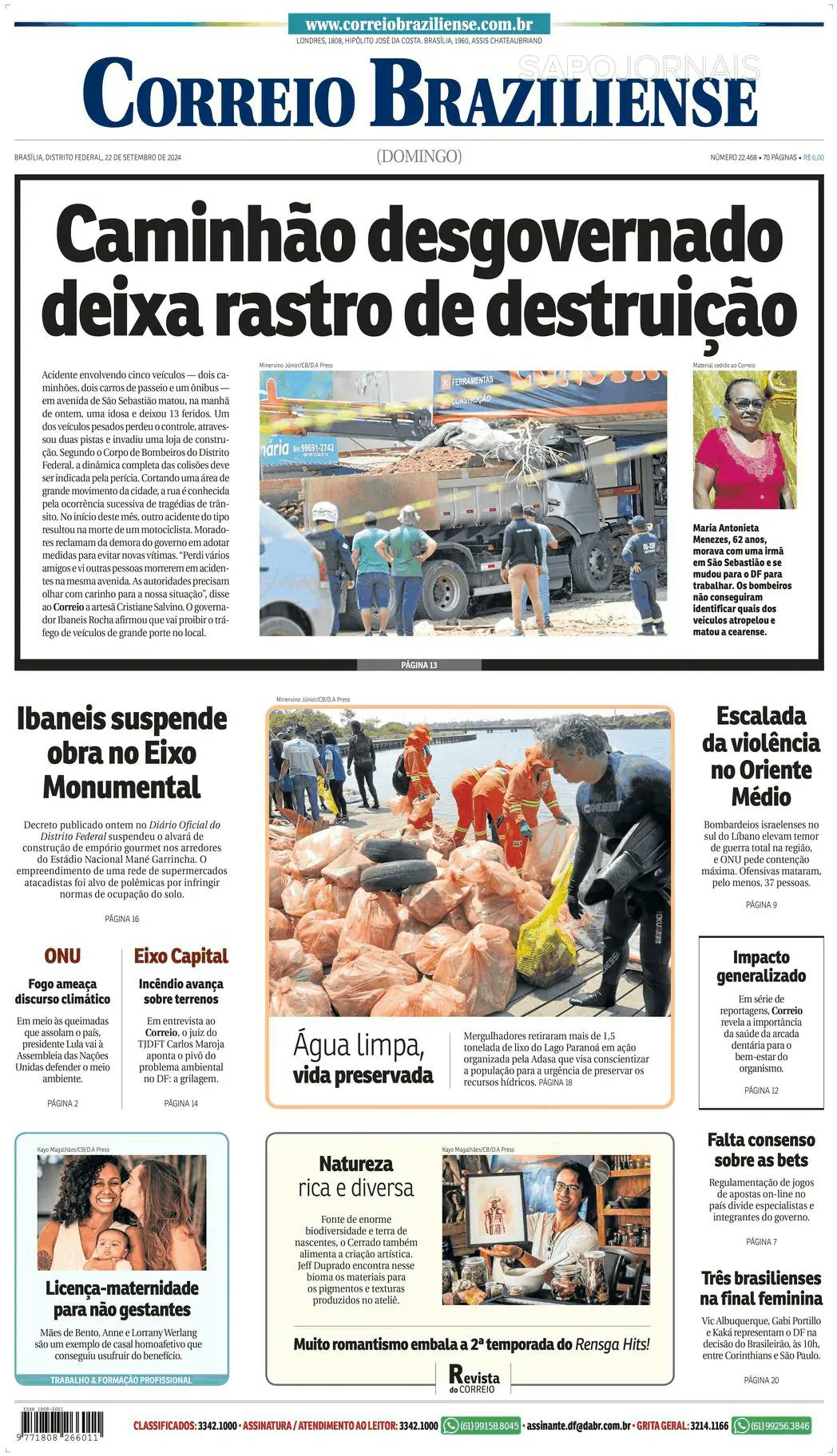 Capa Correio Braziliense