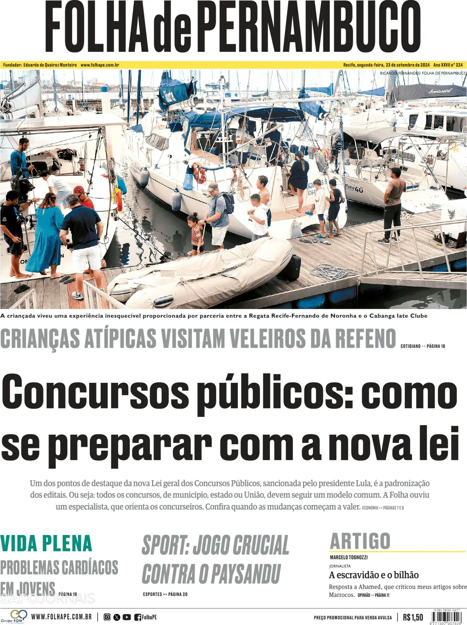 Capa Folha de Pernambuco