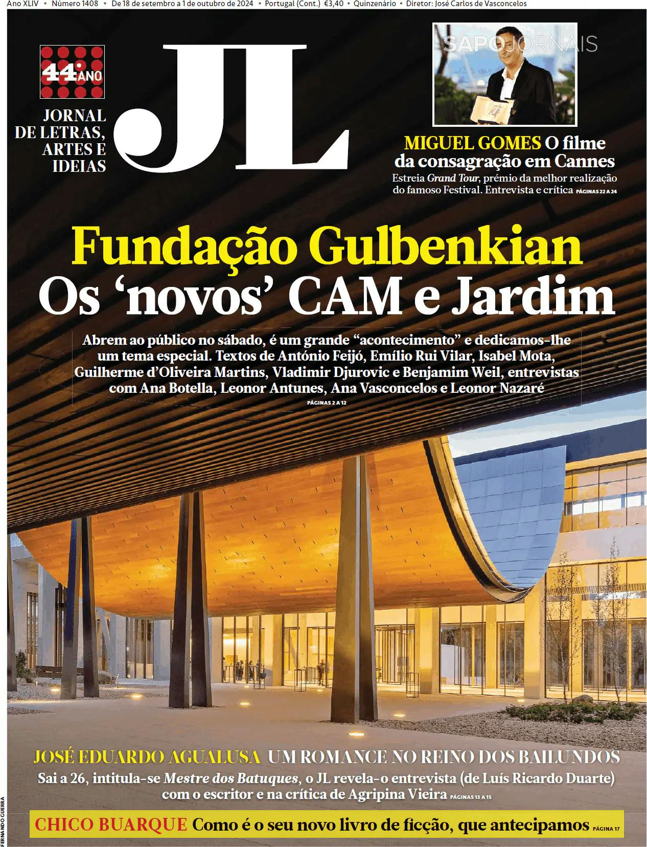 Capa Jornal de Letras