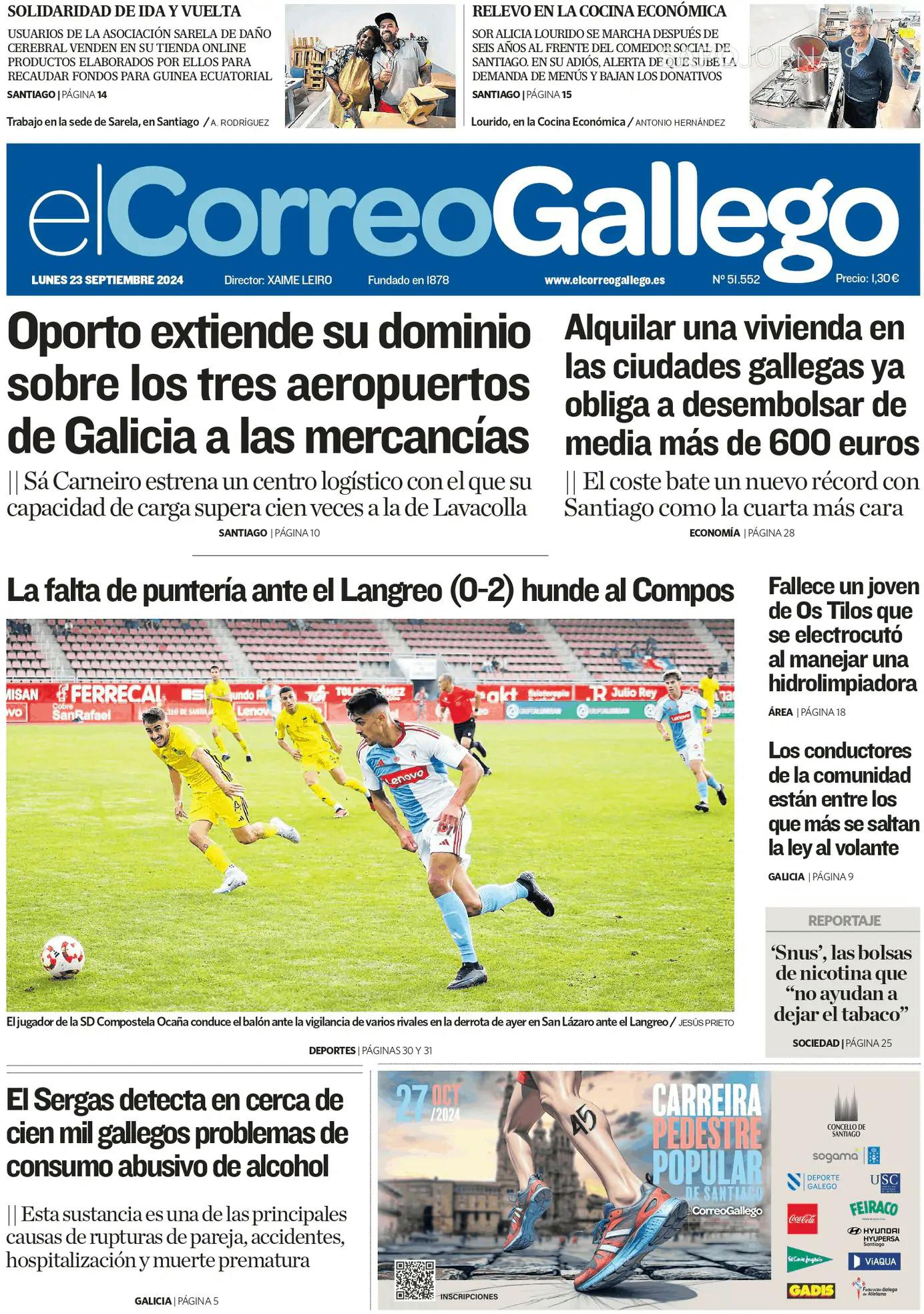 Capa El Correo de Gallego