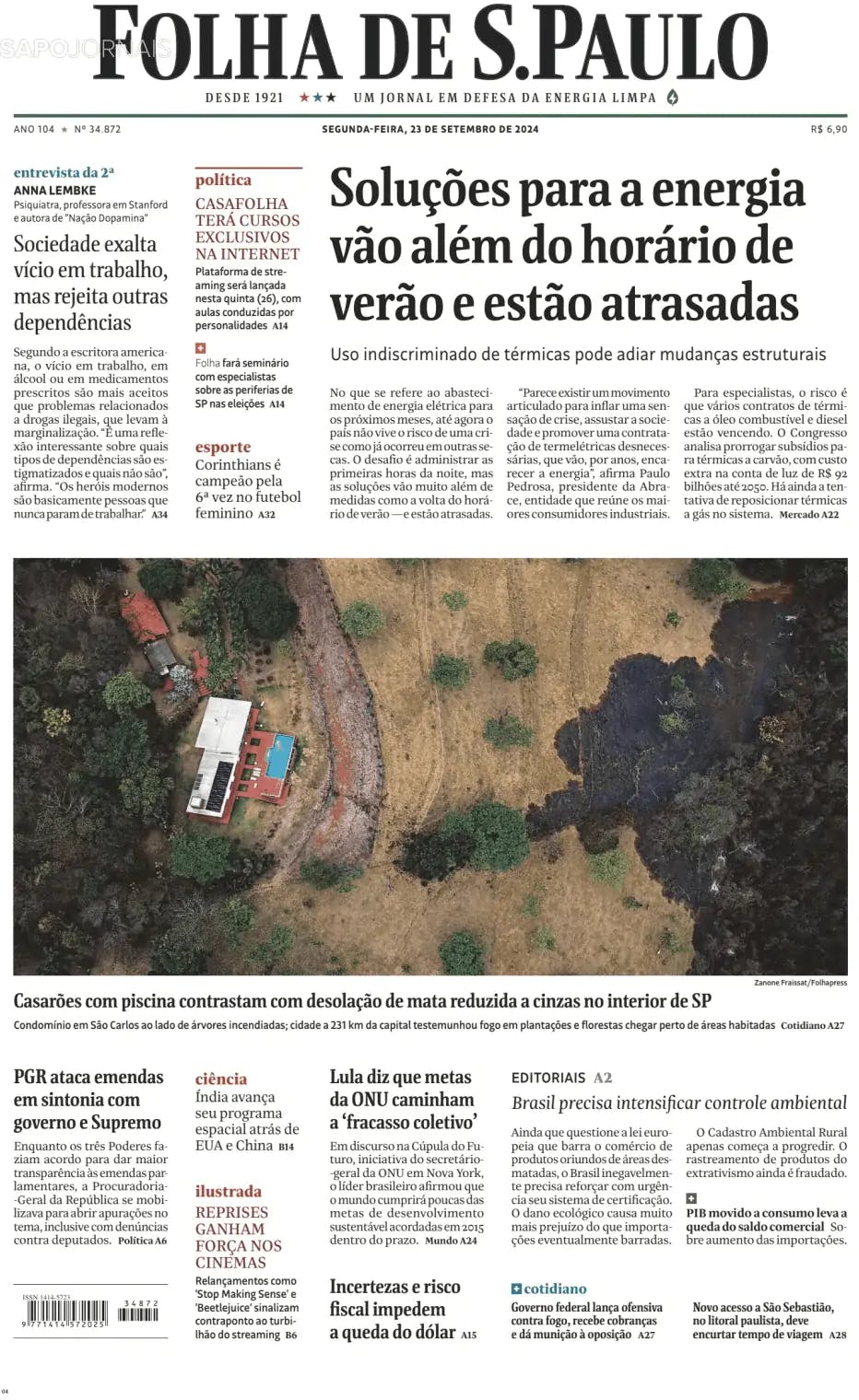 Capa Folha de S. Paulo