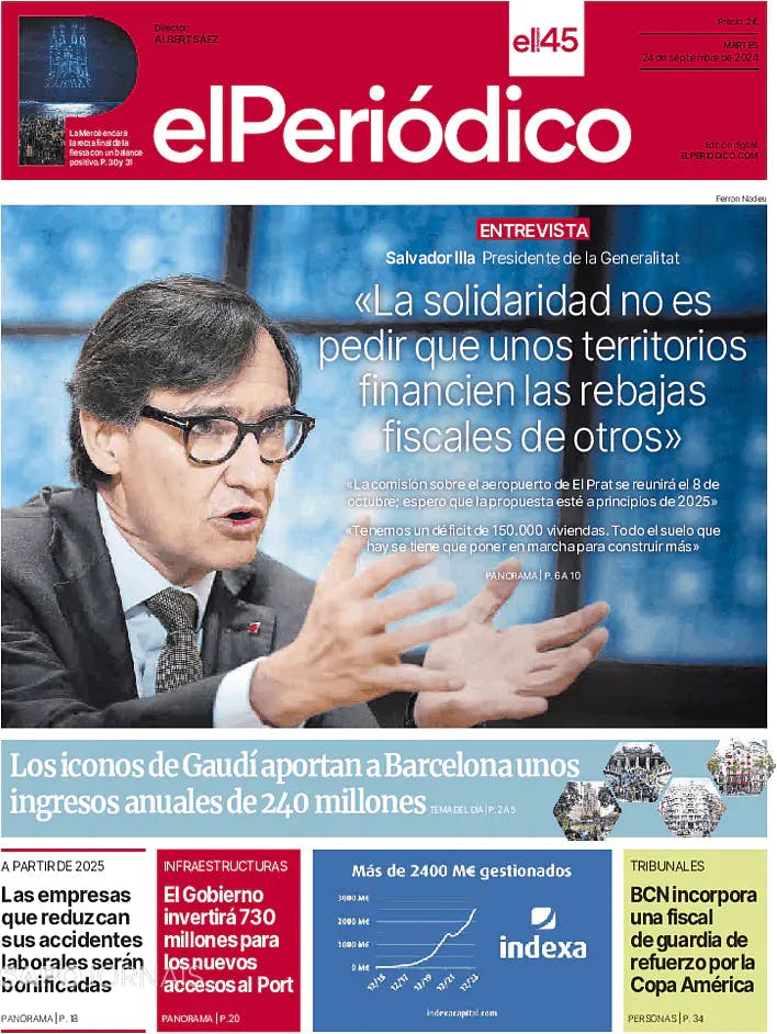 Capa El Periódico de Catalá