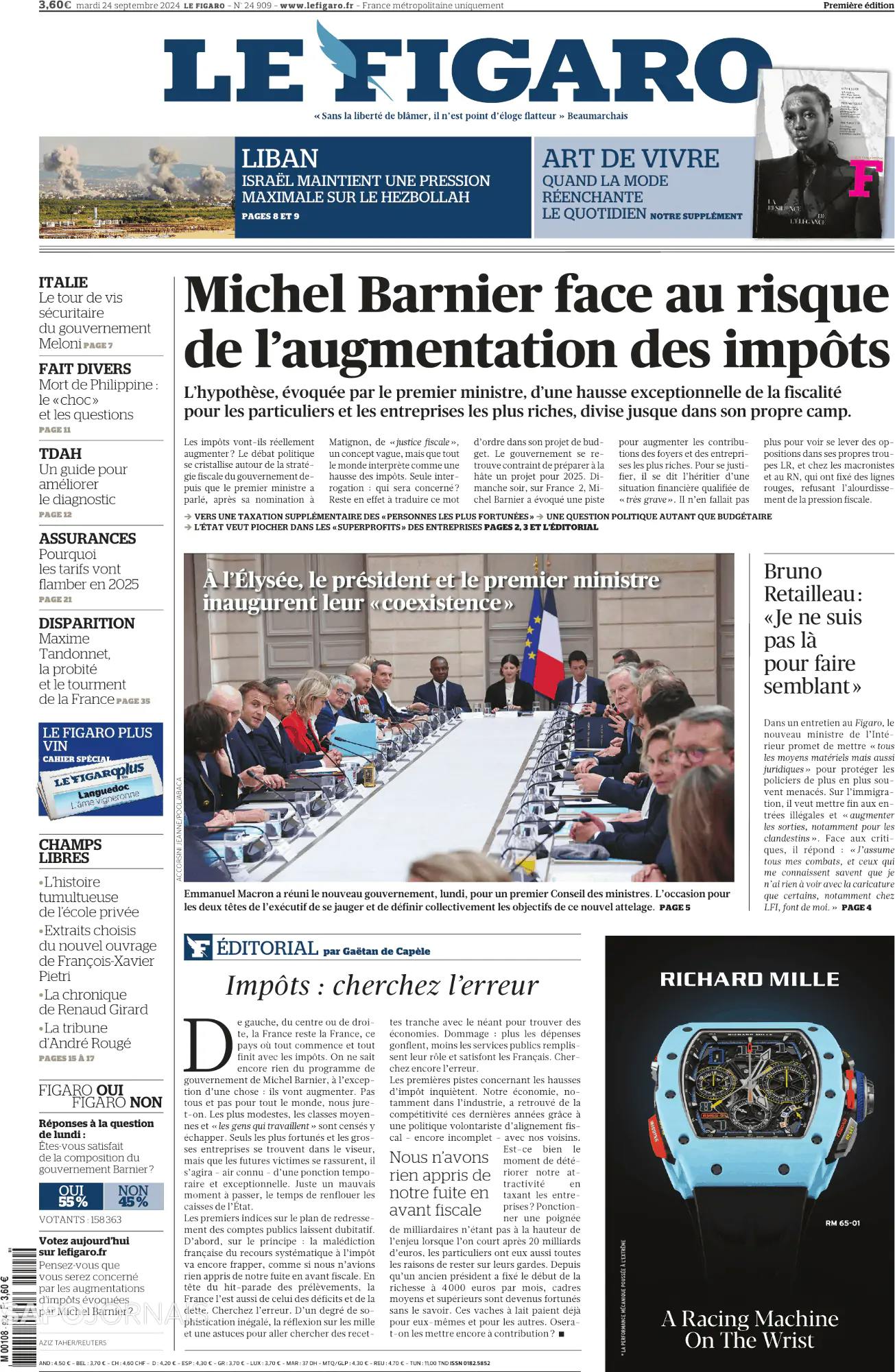 Capa Le Figaro