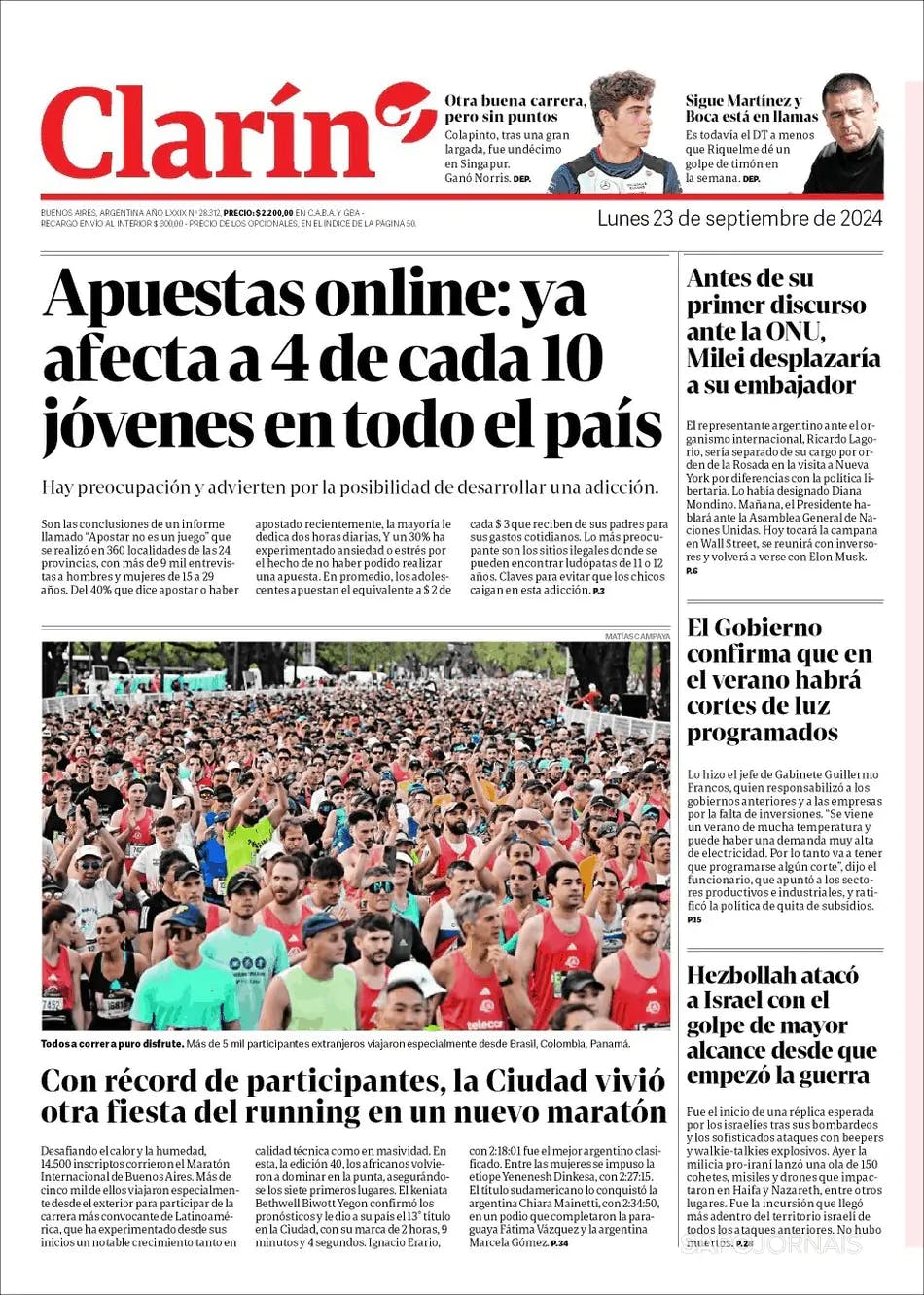 Capa Clarín