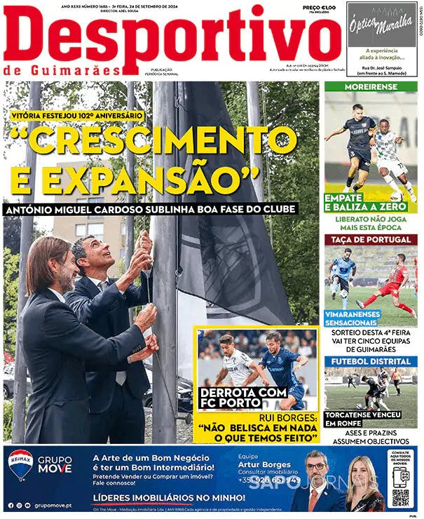 Capa Desportivo de Guimarães