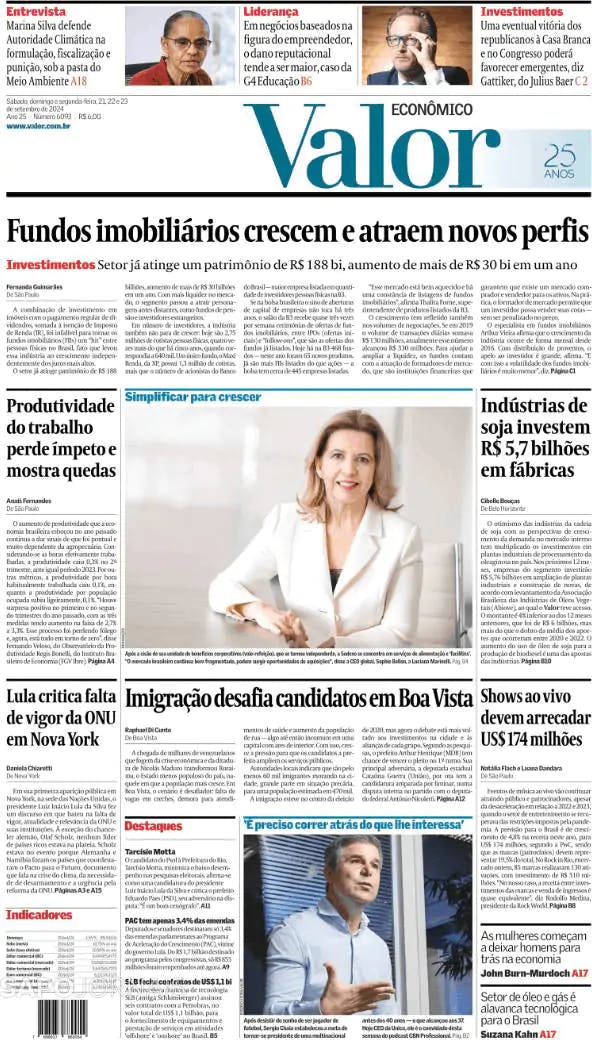 Capa Valor Econômico