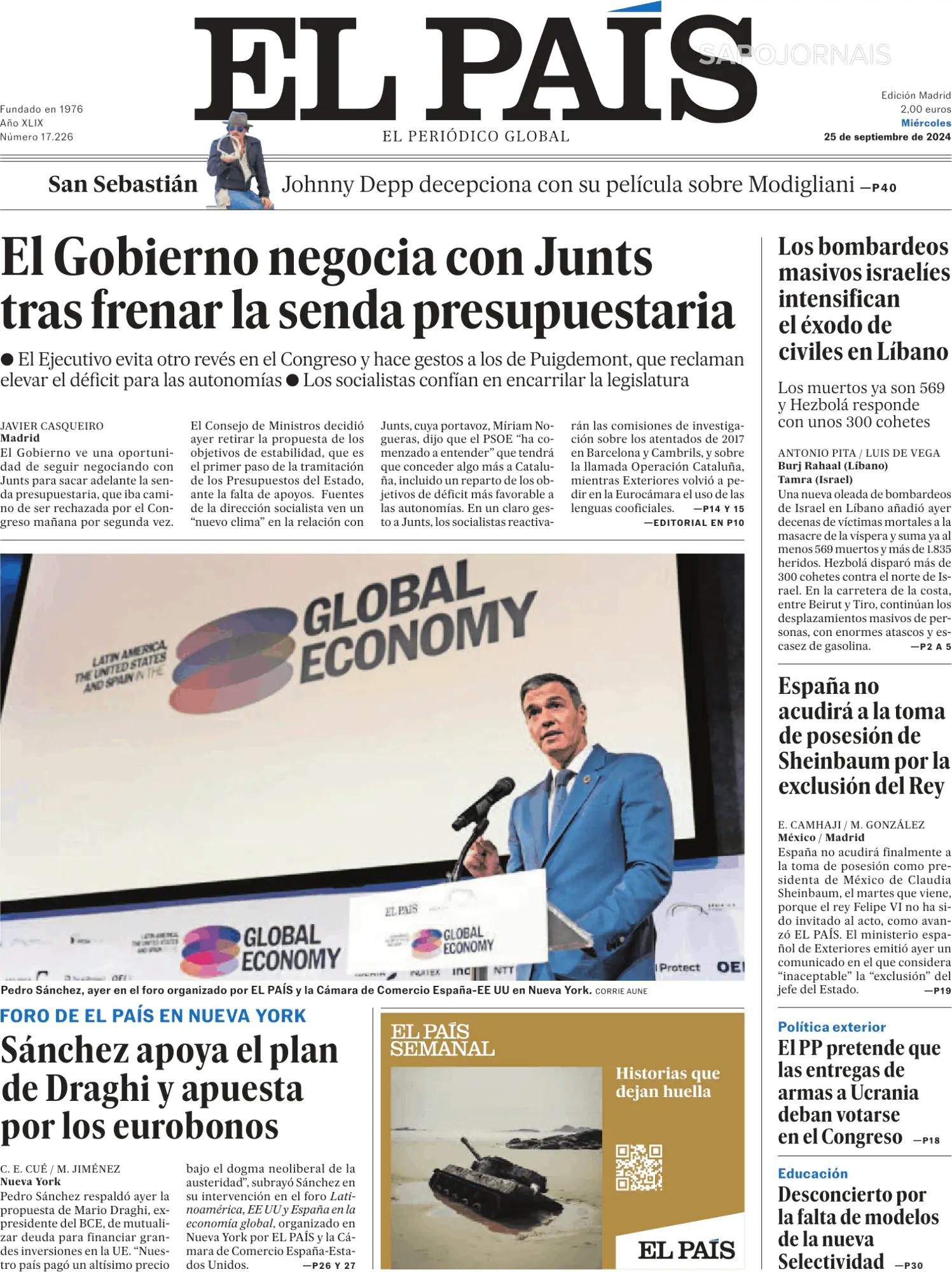 Capa El País