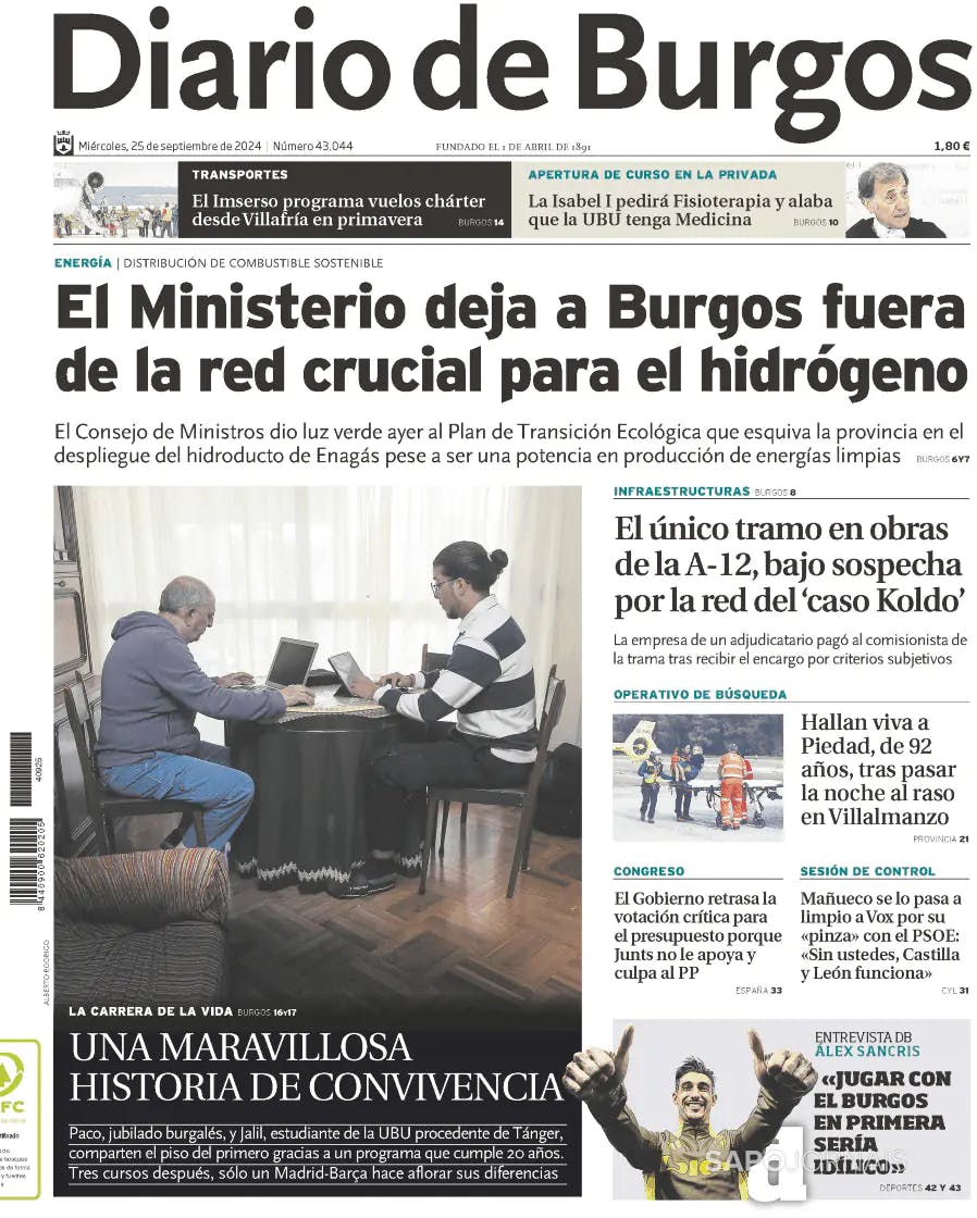 Capa Diario de Burgos