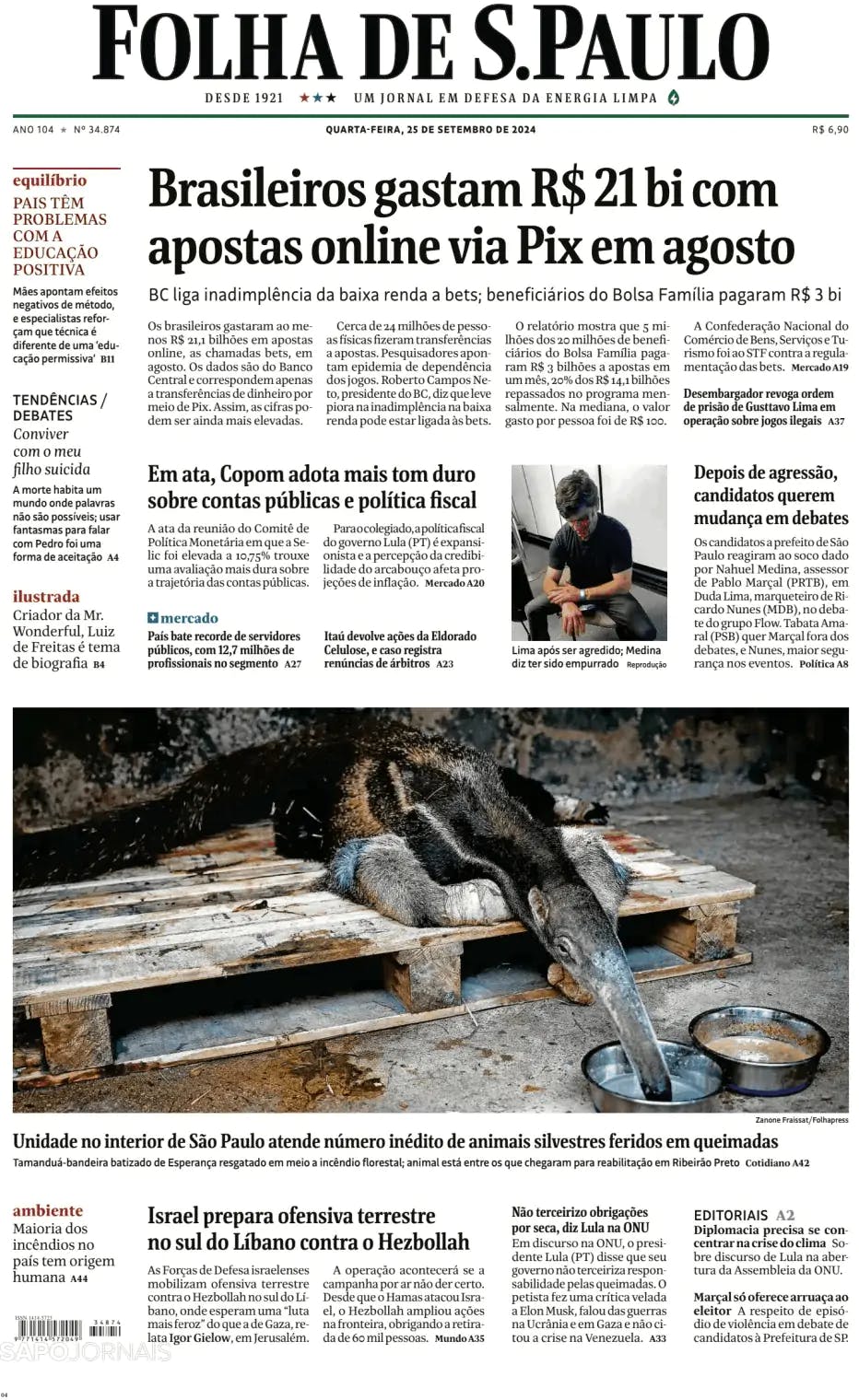 Capa Folha de S. Paulo