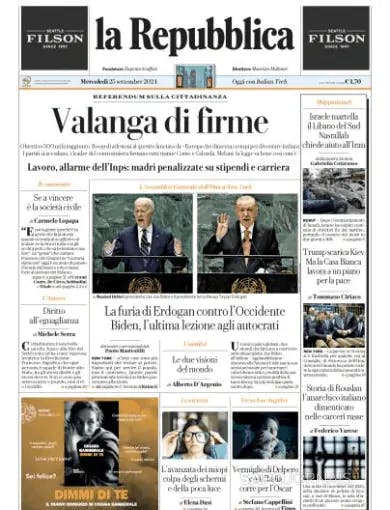 Capa La Repubblica