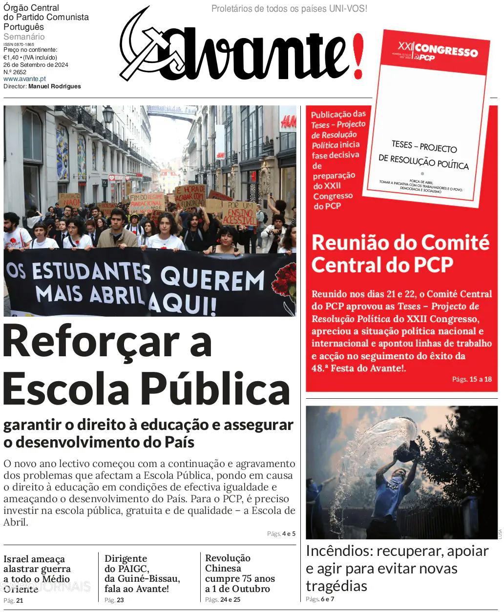 Capa Avante!