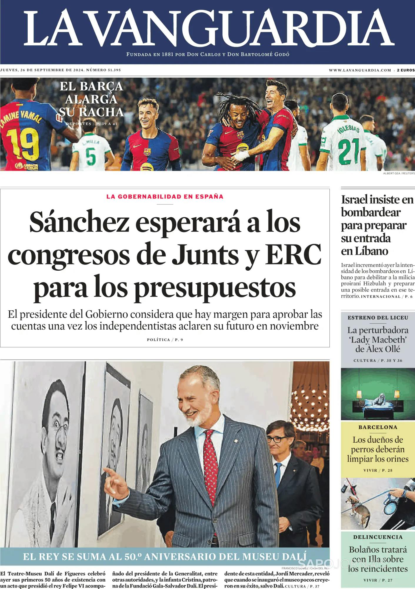 Capa La Vanguardia