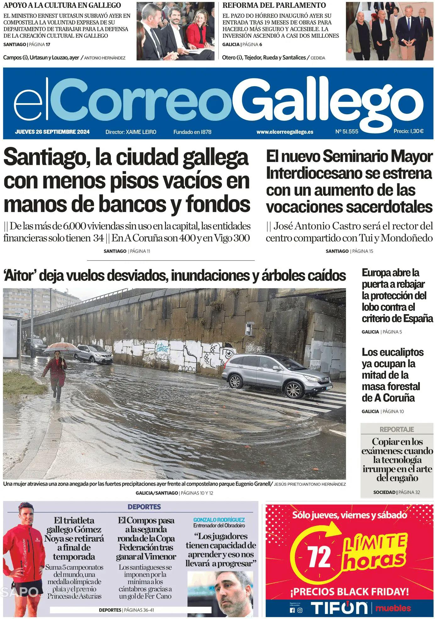 Capa El Correo de Gallego