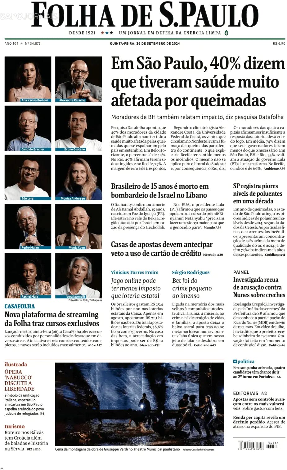 Capa Folha de S. Paulo