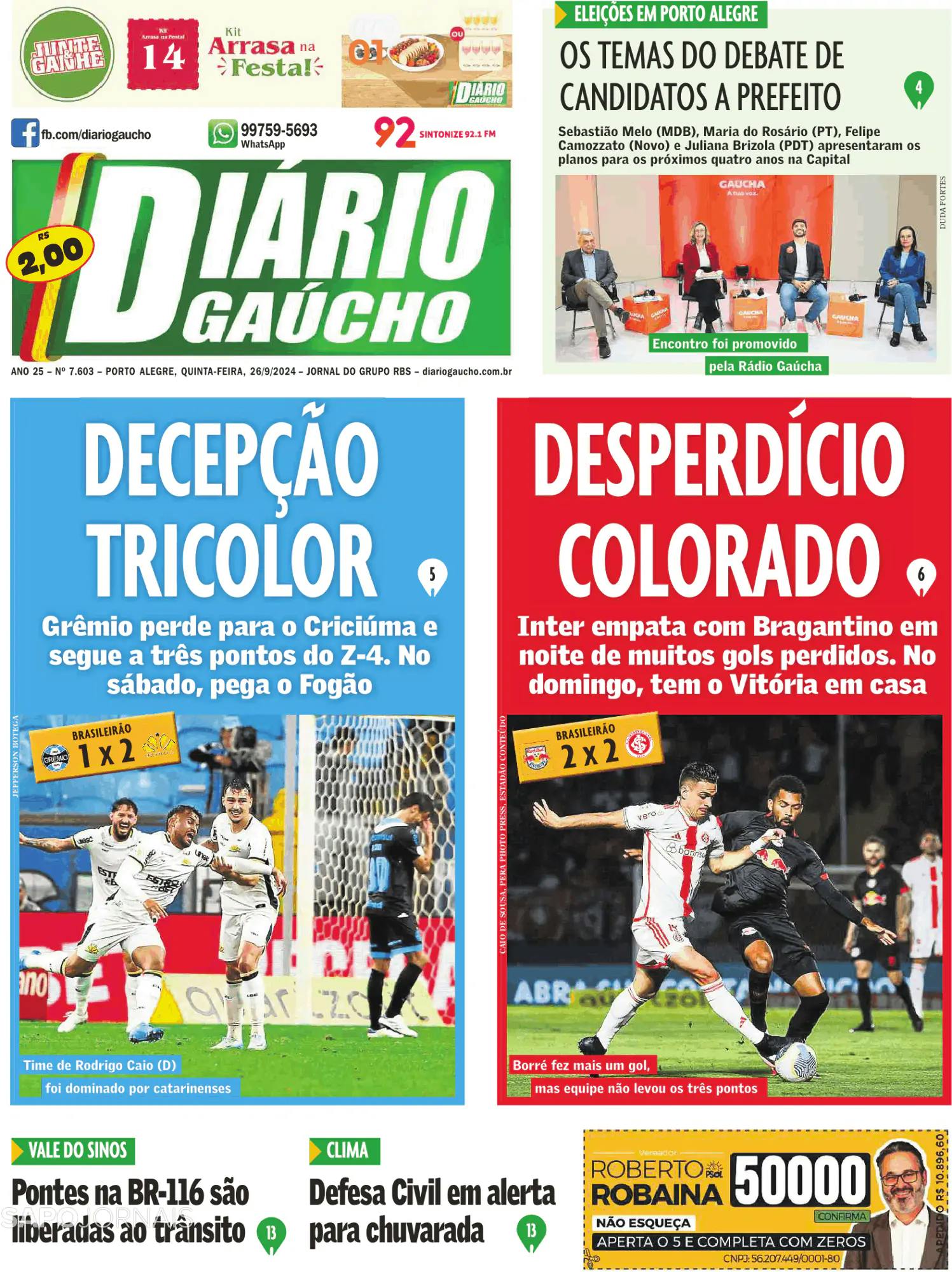 Capa Diário Gaúcho