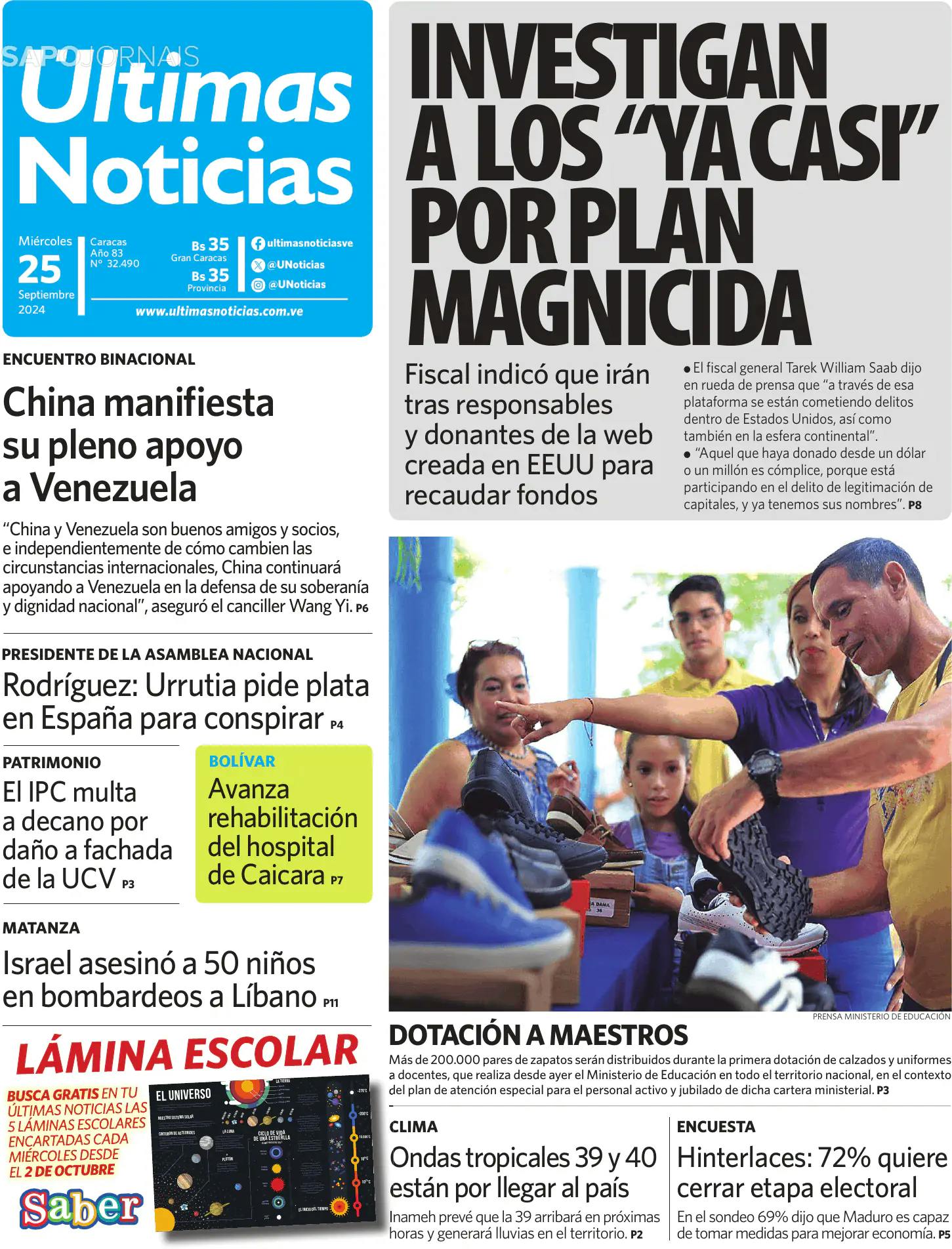 Capa Últimas Noticias