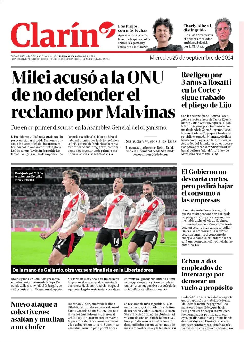 Capa Clarín