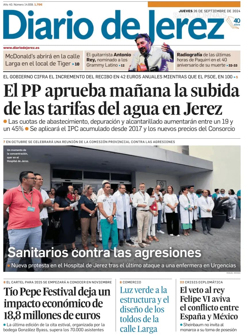 Capa Diario de Jerez