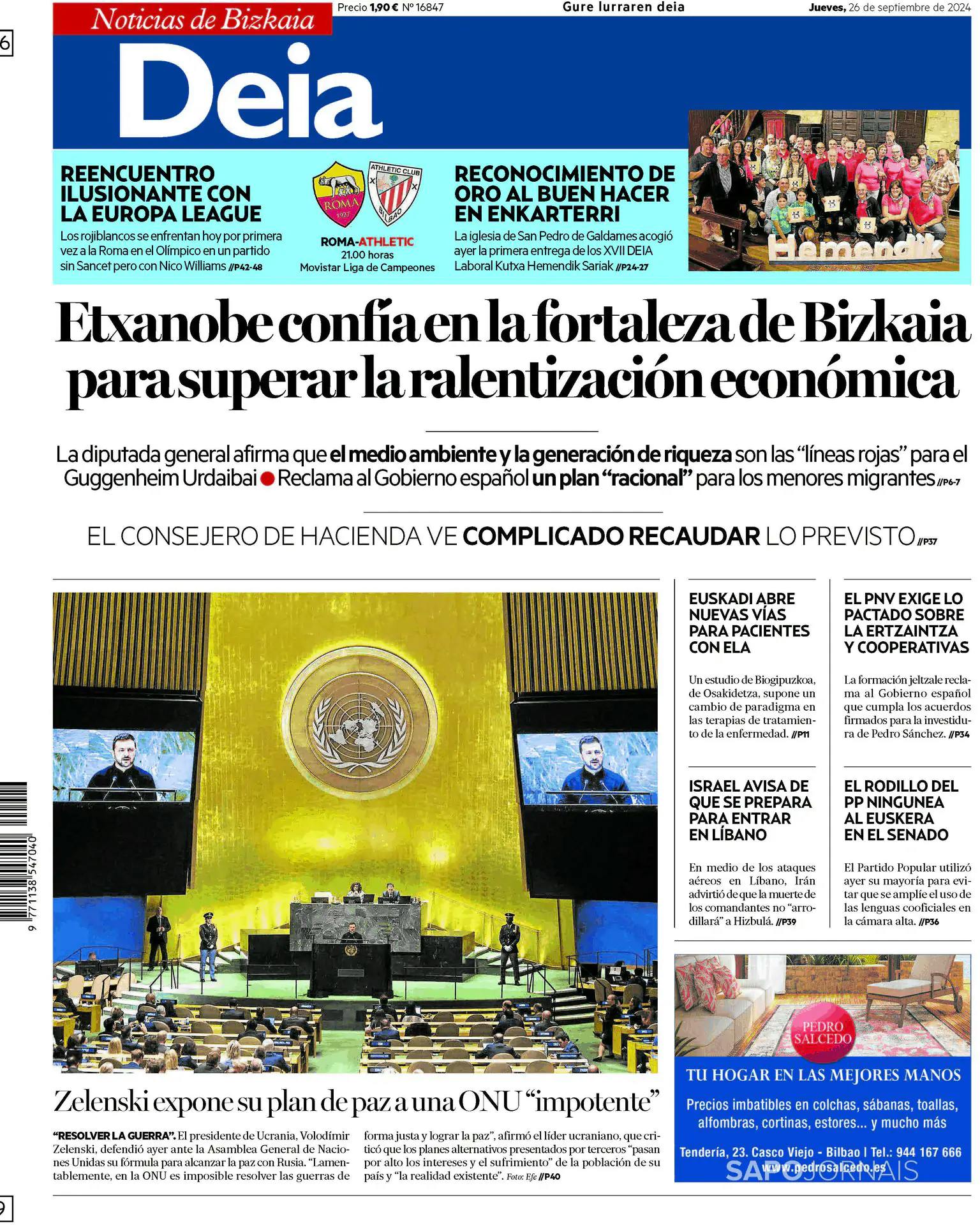 Capa Deia-Noticias de Bizkaia