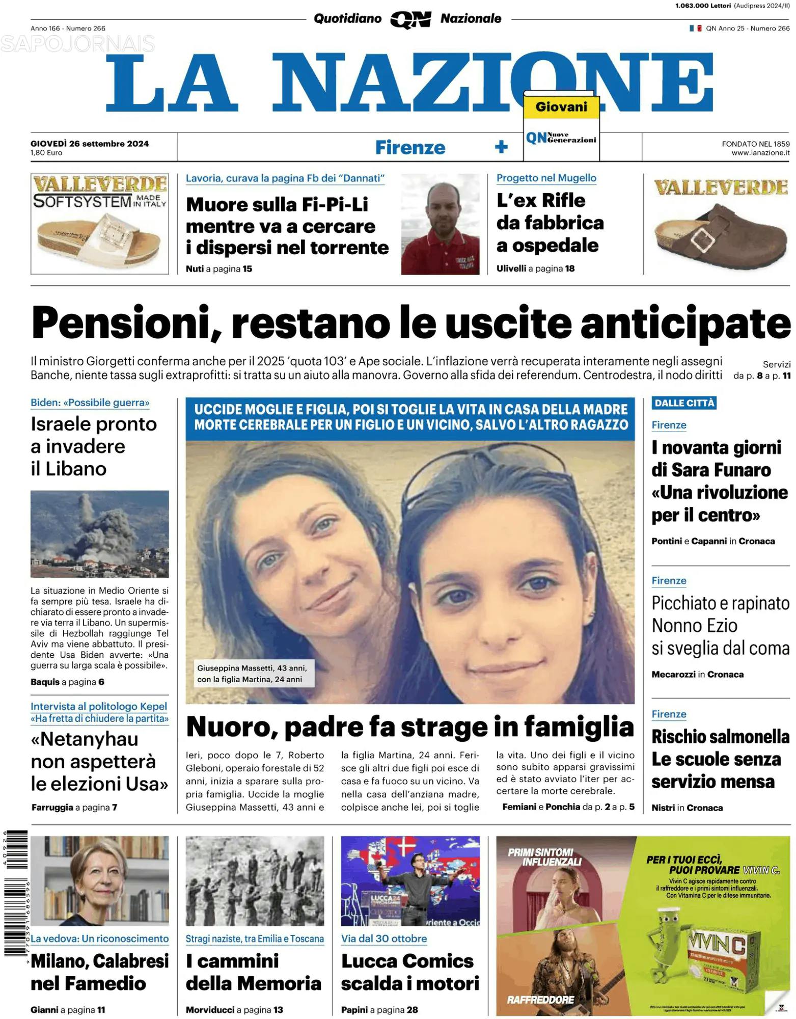 Capa La Nazione