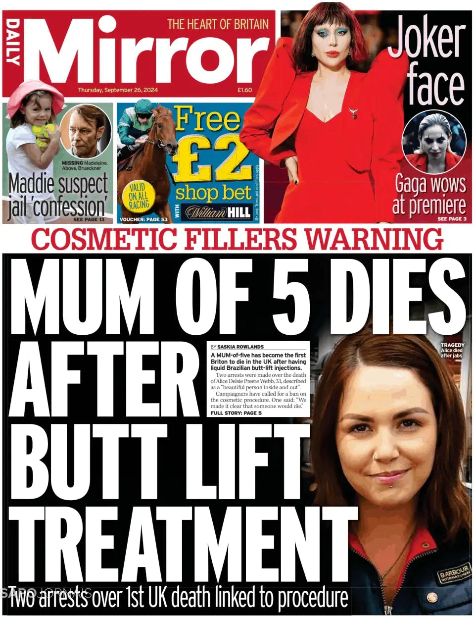 Capa Daily Mirror