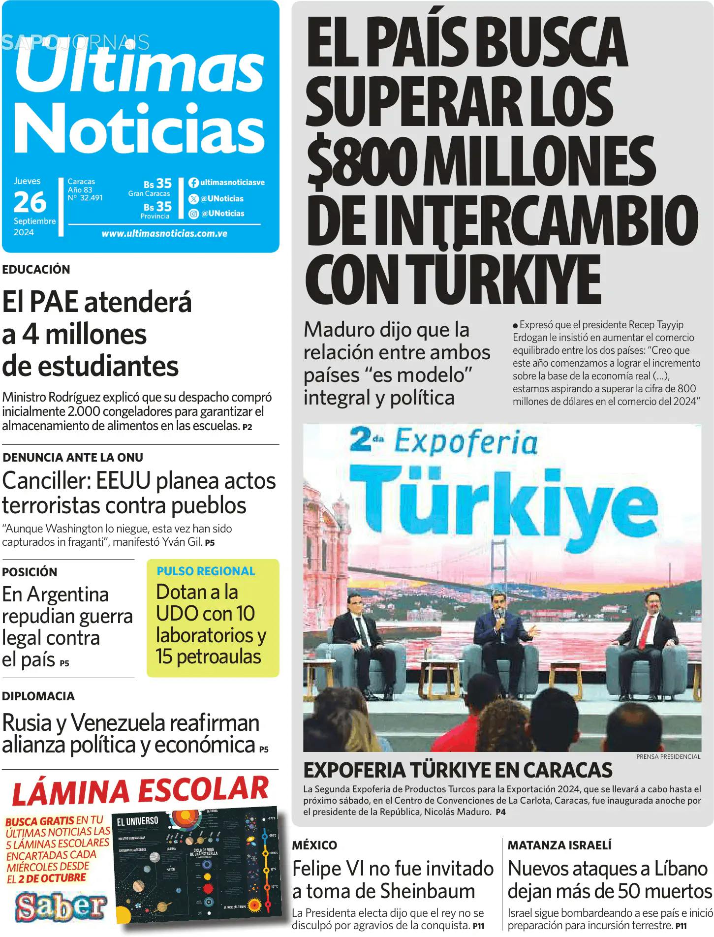 Capa Últimas Noticias