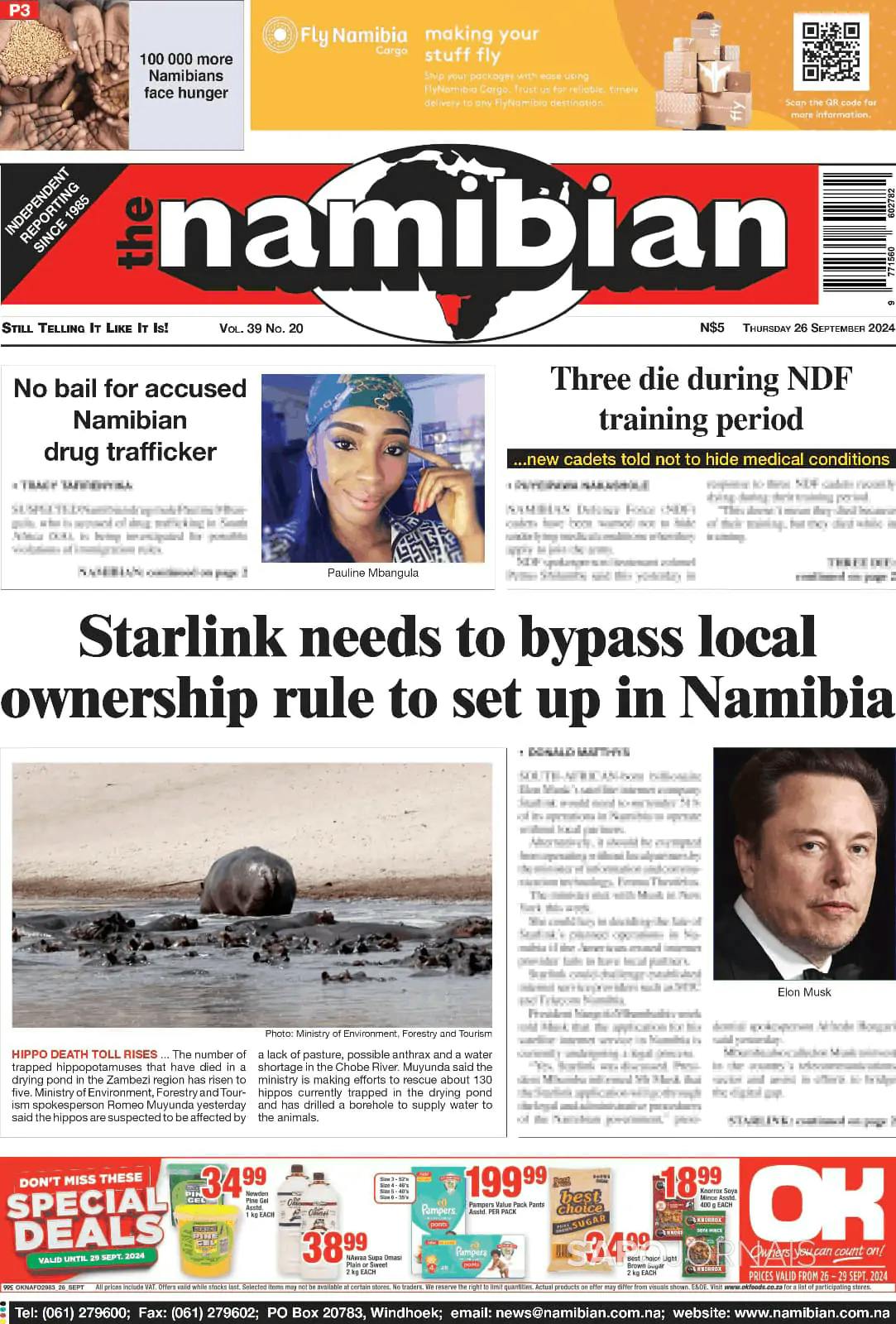 Capa The Namibian