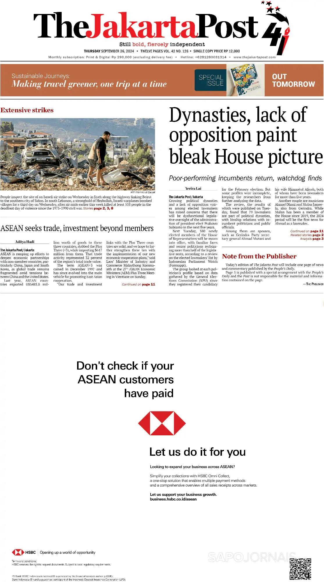 Capa The Jakarta Post