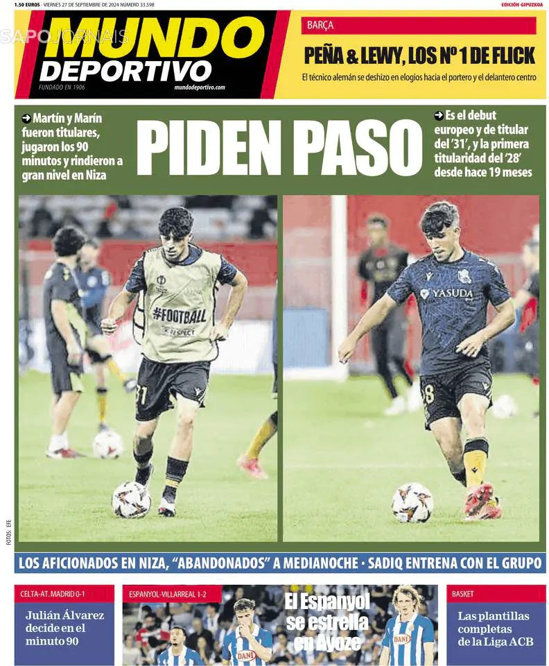 Capa Mundo Deportivo (Gipuzkoa)