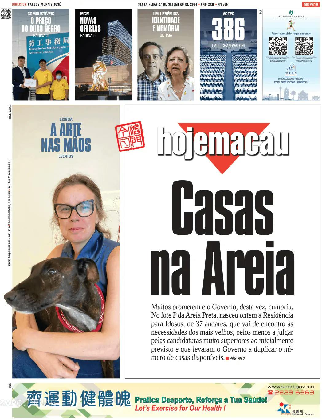 Capa Hoje Macau