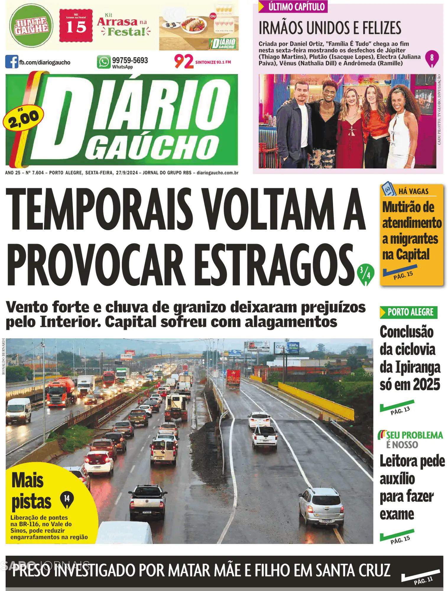 Capa Diário Gaúcho