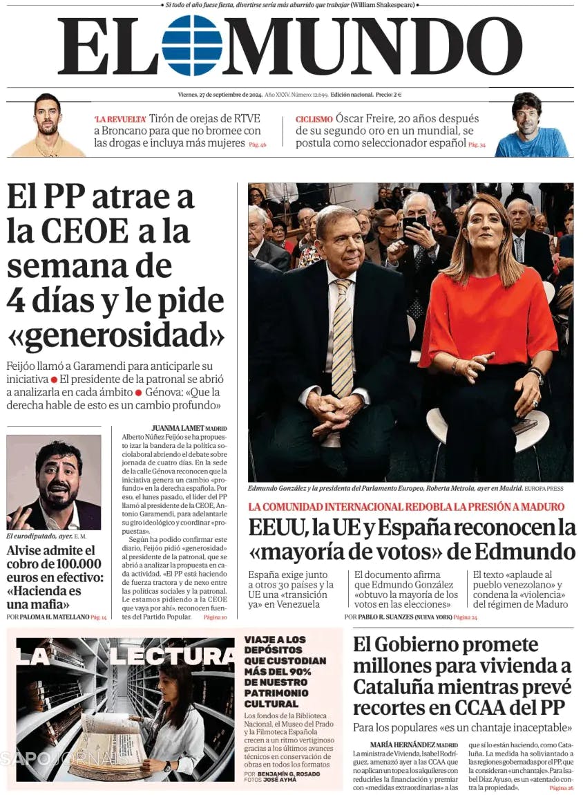 Capa El Mundo