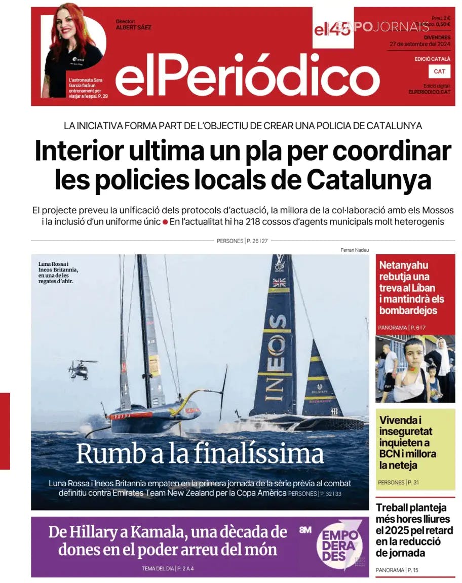 Capa El Periódico de Catalá